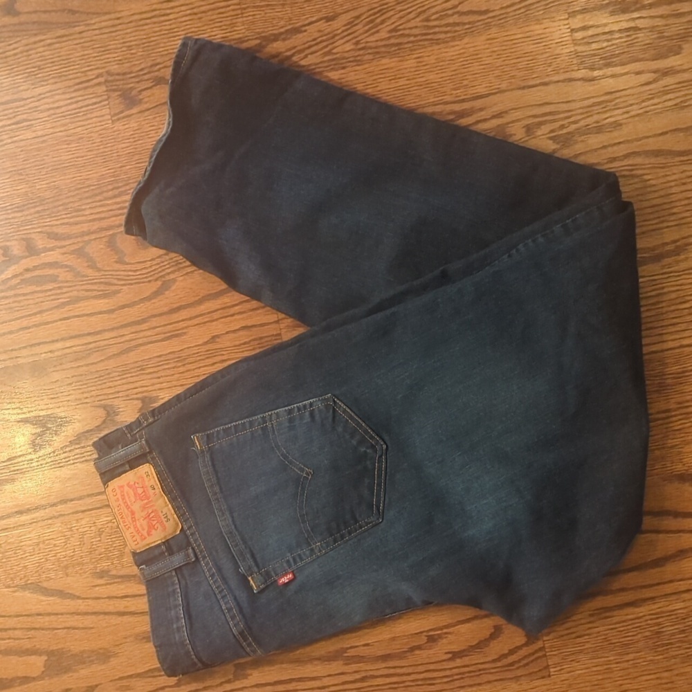 Levi' 541 Vintage Wash Dark Blue Relaxed Fit Casual Denim Jeans W40 L32 - Picture 4 of 9
